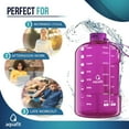 thumbnail image 6 of AQUAFIT - Water Bottle with Straw - Motivational Water Bottle, Big Water Bottle with Time Marker - 1 Gallon, Pink, 6 of 8