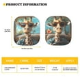 thumbnail image 4 of Uorisanigo Car Sun Shade Hawaiian Giraffe Driving Protection Front Window Sun Shade Block Uv Rays Heat Shield Reflector Cover Sun Visor Blocks 2 Packs Prevent Dashboard Fades and Cracks, 4 of 7