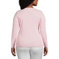thumbnail image 2 of Lands' End Women's Plus Size Cotton Rib T-shirt, 2 of 3