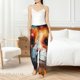 thumbnail image 4 of Balery Oil Painting Colorful Hamster Pantalones de pijama para mujer, pijamas ultraligeros, pantalones de estar por casa-3X-Large, 4 of 6