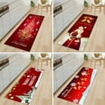 thumbnail image 7 of Christmas Snowman Rug Non-Slip Rubber Backing Carpet Merry Christmas Mat Flannel Xmas Mat, 7 of 7
