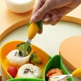 thumbnail image 3 of 304 stainless steel feeding spoon-children's auxiliary tableware-Silicone tableware set, 3 of 5
