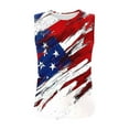 thumbnail image 5 of American Flag Tank Tops for Women 4th of July Sleeveless Shirt Casual Crewneck Tanks Independence Day USA Flag Stars Stripes Print Camisole Loose Curved Hem Tunic Camis Blouse Patriotic T-Shirt, 5 of 6