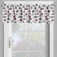 thumbnail image 2 of Ambesonne East Valance Pack of 2, Japanese Architecture Artwork, 42"X18", Dark Coral Black White, 2 of 5