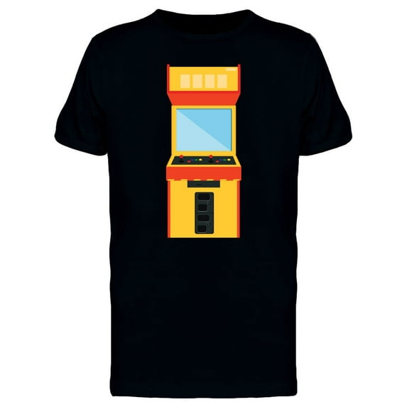 Retro Arcade Machine Yellow T-Shirt Men -Image by Shutterstock, Male x-Large
