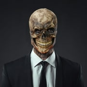 Sarkoyar Decorative Cosplay Face Cover Soft Emulsion Exquisite Festival Full Head Skull Face Cover for Festival