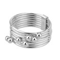 thumbnail image 4 of Meaningful Interlocked Rings Seven Day Sterling Silver Ring - 6, 4 of 6