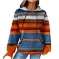 thumbnail image 2 of Waffleknit Hoodies for Women with Pocket Plus Size S-5X Pullover Sweatshirts Casual Long Sleeve Trendy Color Block Comfort Hoodies Tops, 2 of 6