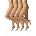 thumbnail image 2 of Silk Impressions 20 Denier Sheer Tights and Control Top Pantyhose for Women, Sizes S-3XL, 4-Pack, 2 of 4