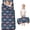 Fireman and Truck Blue Pattern, variant on Fireman and Shield White Pattern Teens Toddler Nap Mat with Pillow, Sleeping Mat Bag for Preschool Daycare 59"x22"