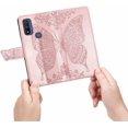 thumbnail image 5 of Compatible with Motorola Moto Edge Plus 2022 Wallet Case for Women, Leather Flip Folio with Kickstand Magnetic and Card Holder Protective Case for Moto Edge Plus 2022 Butterfly Rose Gold SD, 5 of 14