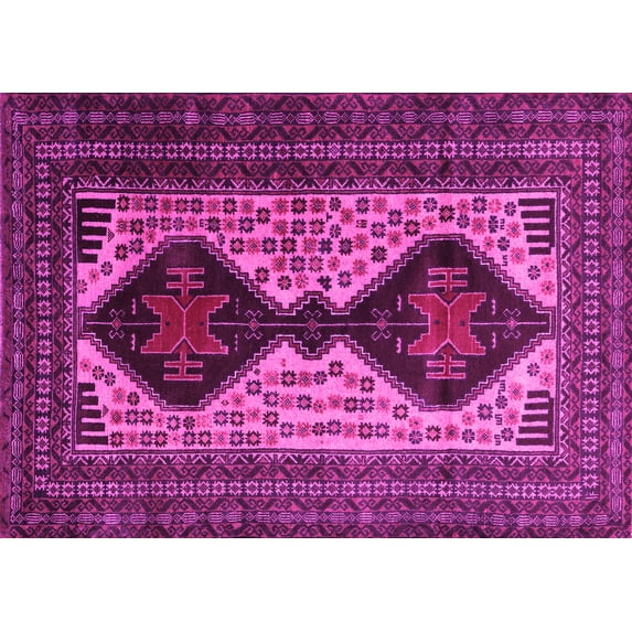 Ahgly Company Indoor Rectangle Persian Pink Traditional Area Rugs, 8' x 12'