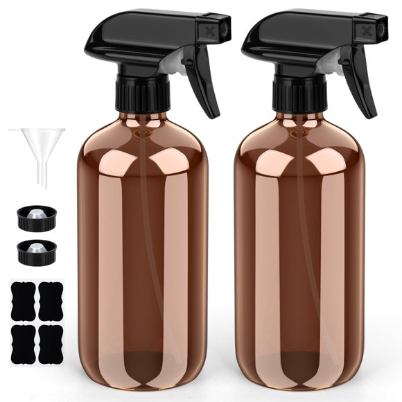 Botella de aerosol de vidrio Bontip Amber 240 ml (2 paquetes/240 ml)