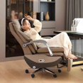 thumbnail image 3 of Bureau Conference Office Chairs Beauty Armchairs Recliner Standing Office Chairs Metal Bedroom Sillas De Espera Room Furnitures My Lux Decor Round, 3 of 12