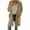 Khaki, variant on SEAOPEN Womens Winter Sherpa Fleece Button Jacket Coat Loose Long Sleeve Outwear Today Black,S