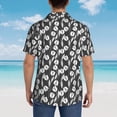 thumbnail image 6 of Goofa Tulips Flowers Hawaiian Shirt for Men, Unisex Summer Beach Casual Short Sleeve Button Down Shirts,Aloha Tropical Floral print shirt-, 6 of 9