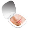 thumbnail image 1 of LED Compact Mirror USB Rechargeable Makeup Mirror Cosmetic Mirror for Travel, 1 of 10