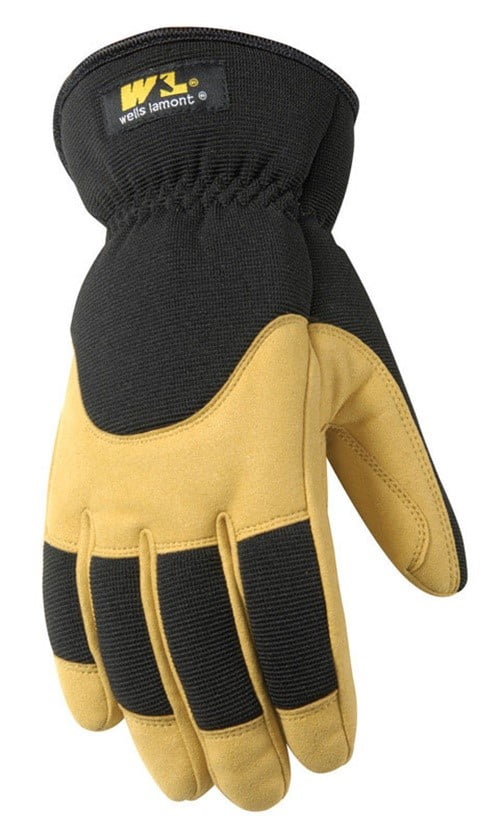 Wells Lamont XL Synthetic Leather Winter Black Gloves