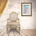 thumbnail image 3 of Paulson, Don 11x14 Gold Ornate Wood Framed with Double Matting Museum Art Print Titled - Bahamas, Little Exuma Is Ocean surf and beach, 3 of 4