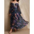 thumbnail image 7 of Spring/Summer New Party Dress with Pleated Long Sleeves, Loose and Casual Women's Wear, 7 of 7