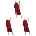 thumbnail image 3 of Sonducket de poliéster para mujer, cintura alta, informal, otoño, fácil de combinar, transpirable, plisada, para oficina, viaje, faldas, ropa, Type1 NO1, 3 of 6