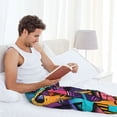 thumbnail image 5 of Salouo Vibrant Graffiti Urban Art Print Pajama Pants for Men, Lounge Pants Elastic Waistband Casual Men's sleepwear Loungewear Sleep Pajama Pant -X-Large, 5 of 7
