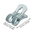 thumbnail image 4 of CIMAXIC 4Pcs Clothespins Quilt Clips Clothes Drying Clothes Fixing Clamps (Random Color),5.12"X2.95"X2.36", 4 of 4
