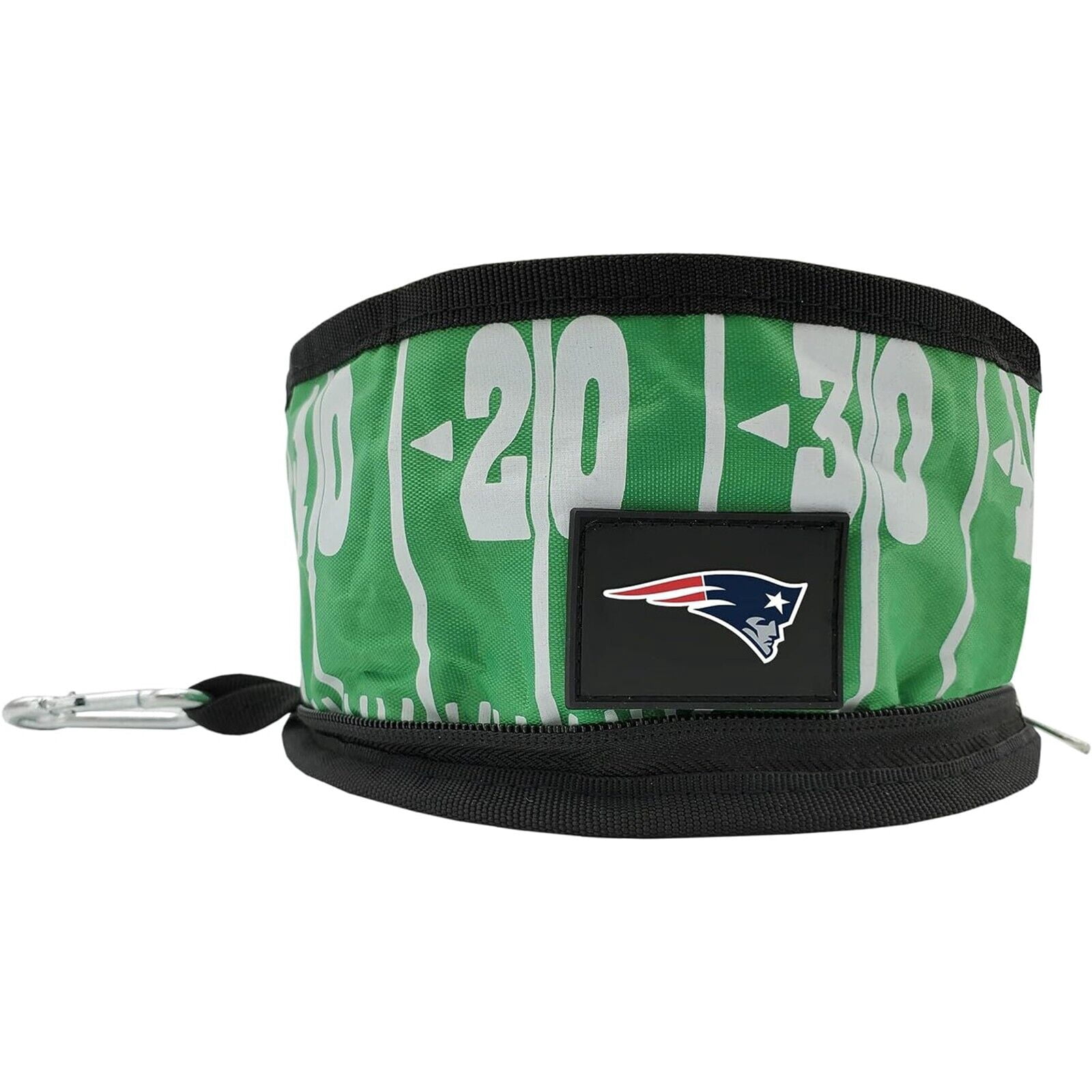 Pets First NFL New England Patriots Collapsible Dog Travel Bowl, Food and Water Bowl for Dogs, Best Portable & Lightweight Leak-Proof Dog Bowl for Travel