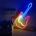 thumbnail image 1 of Neon Guitar Light,Guitar Neon Sign Colorful D Guitar Neon Light Guitar Neon Sign Reliable and Durable, 1 of 8