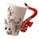 thumbnail image 5 of Taza, Instrumento de Música de Arte Clásico con Estampado de Orquesta de , Taza de Café de Cerámica para Agua, Té, Café Saxofón rojo Soledad Taza de cerámica, 5 of 8