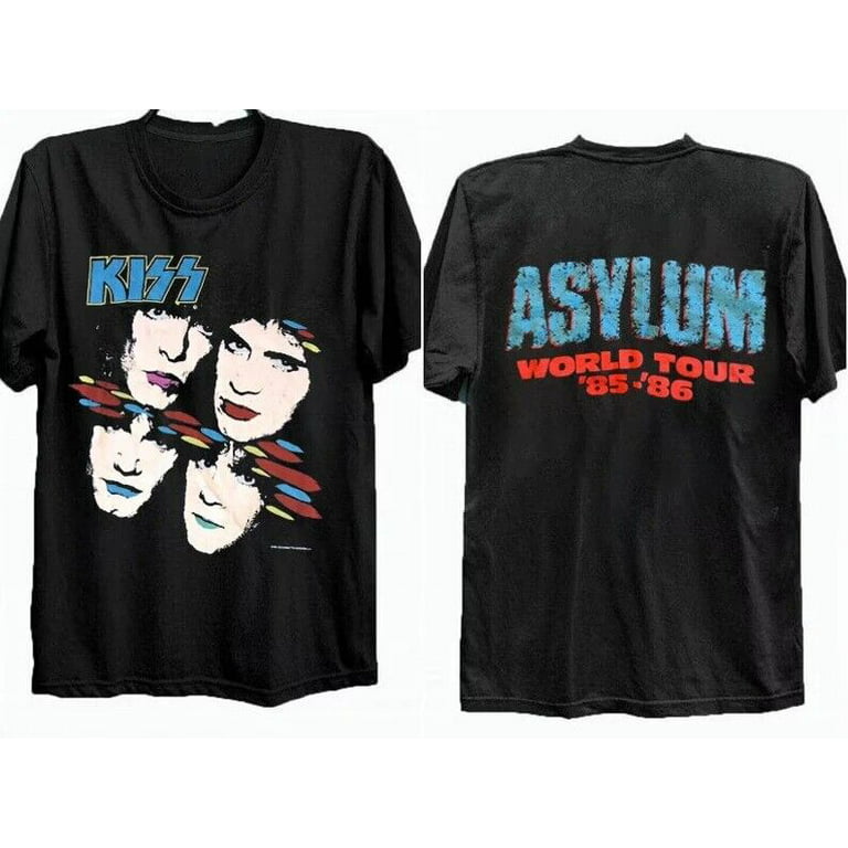 spil Udfyld kopi 90s Rock Band T Shirt Kiss Band 90s Asylum Tour T Shirt Double-sided XS-5XL  - Walmart.com