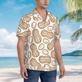 thumbnail image 2 of Lsque Peanuts7 pattern Hawaiian Shirt for Men, Unisex Summer Beach Casual Short Sleeve Button Down Shirts-Small, 2 of 9
