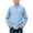 Blue, variant on biudgviw Boys Henley Long Sleeve Shirts Child Cotton Linen T-Shirt Spring Fall Casual Front Button Tee Tops with Pocket(White,13-14 Years)