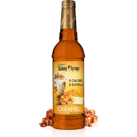 Jordan's Skinny Gourmet Syrups Sugar Free, Caramel, 25.4-Ounce