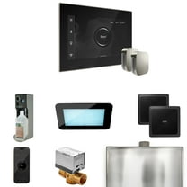 Mr Steam XDream Max Steam Shower Ctrl Pkg w/iSteamX Control and Steamhead in Black Polished Nickel