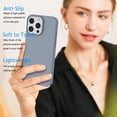 thumbnail image 6 of Apple iPhone 16 Pro Max Shockproof Silicone Case, Rugged Soft Gel Rubber Cover, Ultra Slim Anti-Scratch Design with Microfiber Lining, Protective Phone Case for iPhone 16 Pro Max-Gray, 6 of 7