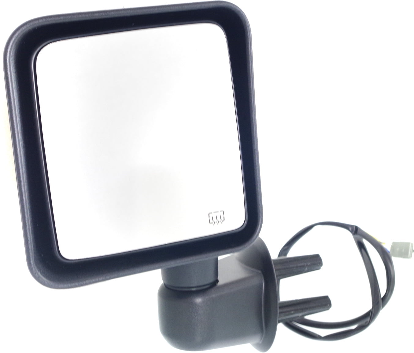Mirror Compatible With 2014 Jeep Wrangler (JK) Left Driver Side Heated Textured Black Kool-Vue