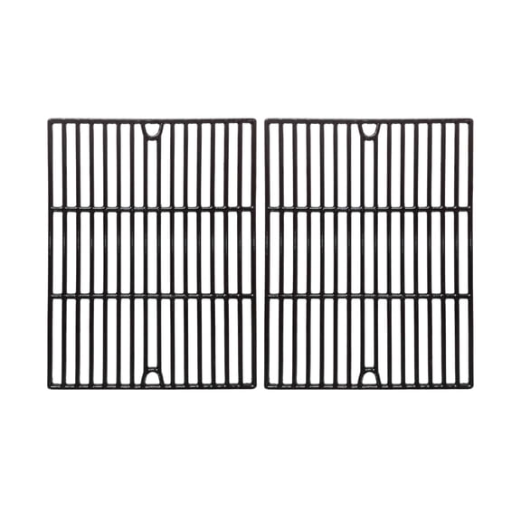 Replacement Porcelian Cast Iron Cooking Grates for Brinkmann 810-4415-E, Gas Models, Set of 2