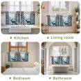 thumbnail image 6 of Forest Elk Tier Curtains, Deer Birds Nature Tree Antlers Mountain Light Filtering Kitchen Curtains, 2Pcs Rod Pocket Half Window Treatments Panels for Sink Cafe Cabinet Camper 27.5x24 Inches, 6 of 9