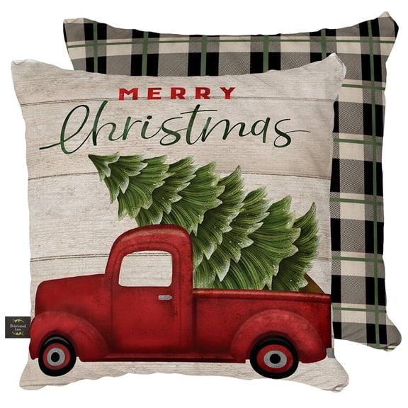 Briarwood Lane Indoor/Outdoor Pillow 17x17 Merry Christmas Pickup For Christmas Pillow