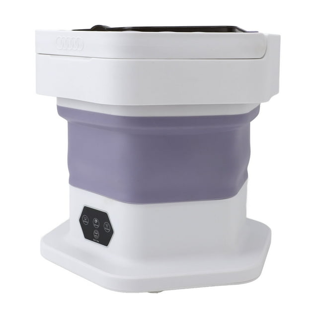Compact Miniature Laundry Washer, 8L Foldable Washer Spin Dryer, Portable Washing Machine, Small Daily Laundry for Underwear Baby Clothes