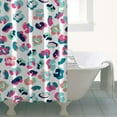 thumbnail image 5 of Tropical Animal Print Shower Curtain Waterproof Bathroom Drapes 36x72 inches Fade-Resistant Quick Dry Fabric with 12 Hooks Modern Leopard Design, 5 of 5