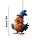 thumbnail image 3 of Cute Rooster Car Pendant Home Tree Decoration Christmas Tree Ornament Home Decor, 3 of 5