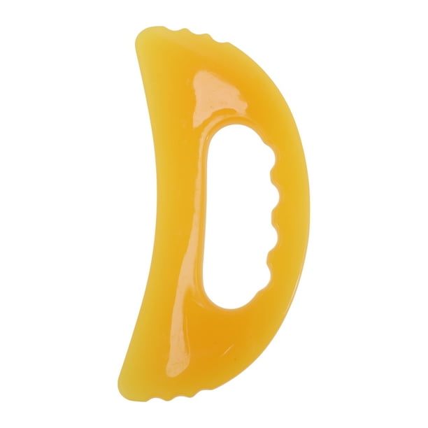 Herramienta de belleza de masaje facial Gua Sha de 1 pieza de Unique Bargains, herramienta portátil de cuidado de la piel y masaje amarillo