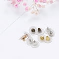 thumbnail image 4 of serony 100pcs Ear Nuts Metal Ear Back Stopper Rubber Earrings Stud Accessories DIY, Mixed Color, 4 of 7