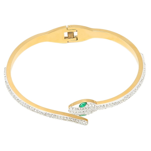 Pulsera Para Mujer, Pulsera Clásica Y Elegante Con Bisagras Y Cierre Abierto Para Regalar A Ella