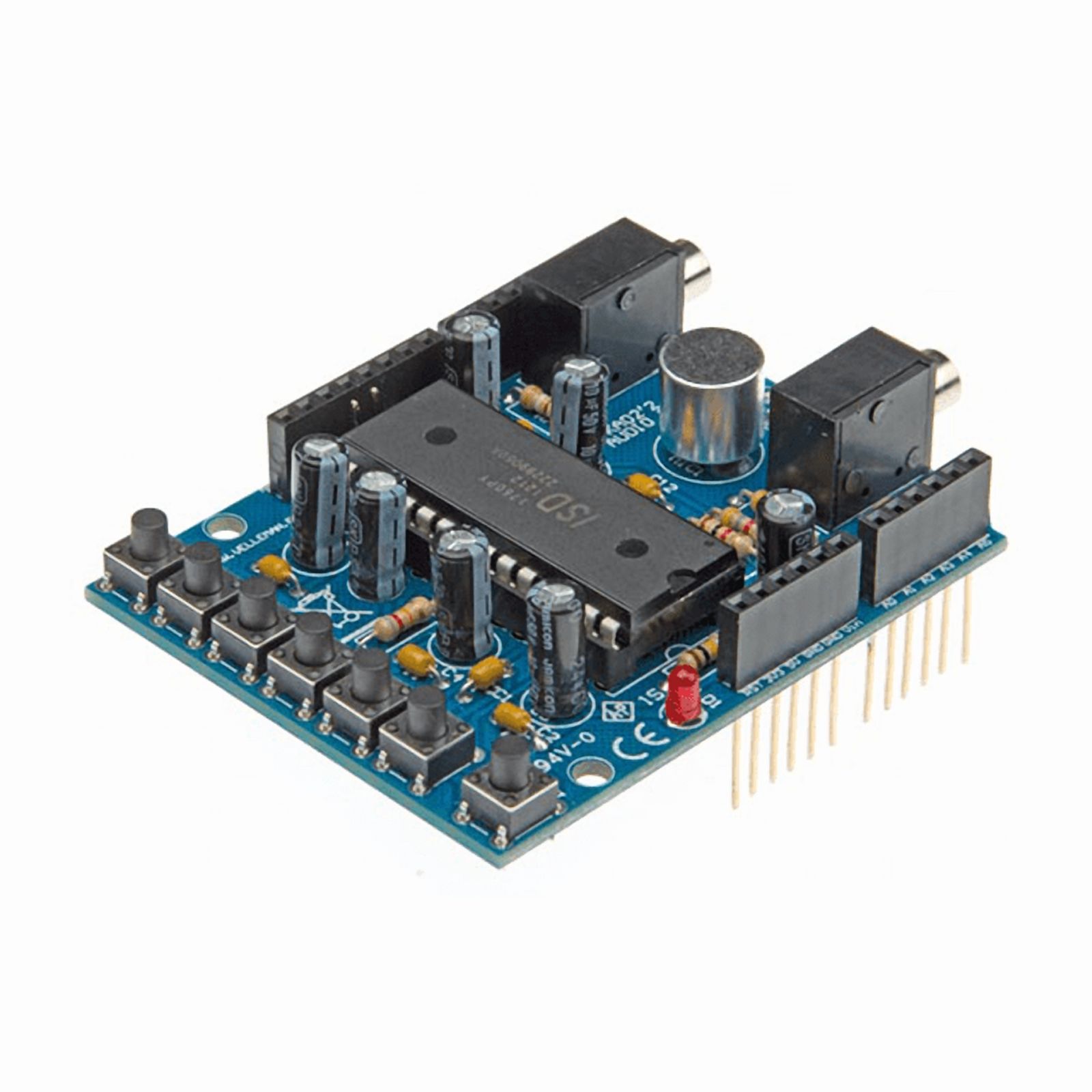 velleman ka02 audio shield for arduino kit, 1 grade to 12 grade, 2.79" height, 2.08" length