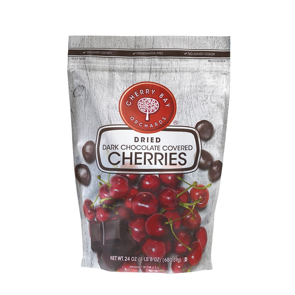 Cherry Bay Orchards Dark Chocolate Covered Dried Cherries, 24 Oz