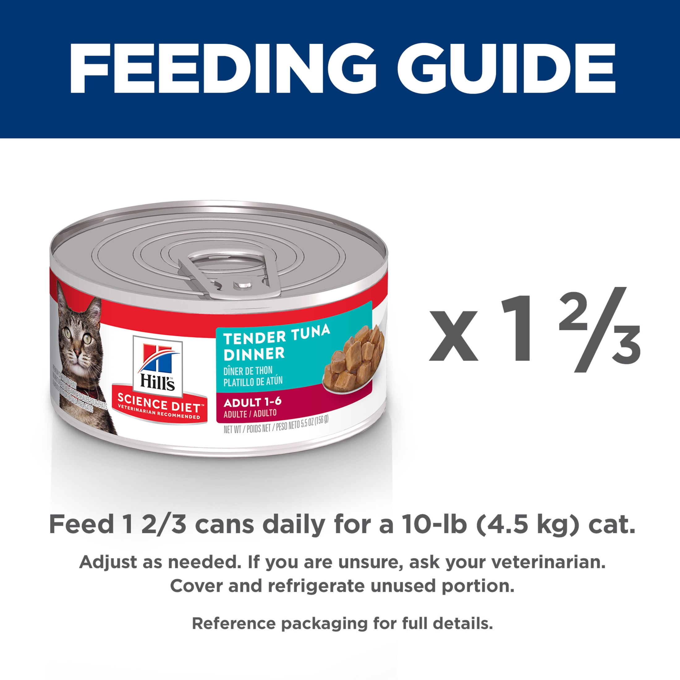 Hill's Science Diet Tender Tuna Dinner Wet Cat Food, 5.5oz Can 24pk