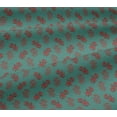 thumbnail image 5 of oneOone Georgette Viscose Fabric Leaves & Floral Block Printed Craft Fabric BTY 42 Inch Wide, 5 of 5